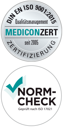 MediConZERT DIN EN ISO 9001/2008 und 9001/2015 Zertifizierung